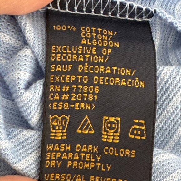 Tommy Hilfiger Golf Men's XXXL Short Sleeve Polo Shirt Pique Knit Blue Stripe - Picture 11 of 14